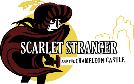 logo of the Flash game Scarlet Stranger and the Chameleon Castle